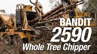 BANDIT 2590 Whole Tree Chipper: Unmatched Pulling Power For Logging and Land Clearing