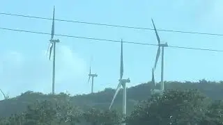 Half the wind farm is turned off due to overproduction - Vestas V100 2MW in Punta Lima Wind Farm