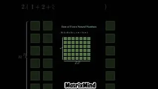 &ldquo;Sum of First n Natural Numbers Formula Explained&rdquo;🧠🧠 #maths #algebra #formula #numbers #matrixmind