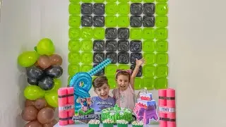 MINHA FESTA DO MINECRAFT🥳 #festaminecraft
