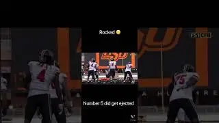 Texas Tech quarterback gets ROCKED! 😳 #shorts