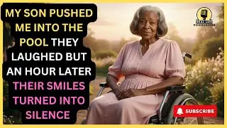 My son pushed me into the pool, they laughed but an hour later, their smiles turned to silence