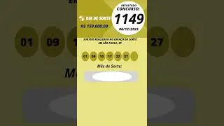 Dia de Sorte Resultado Concurso 1149 06/12/2025