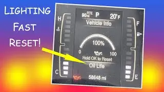 Quick Trick How to Reset Oil Life | 2018 Jeep Latitude