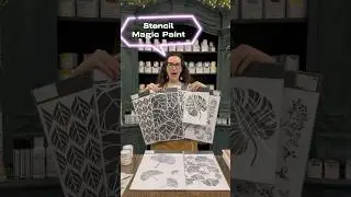 Stencil Magic Paint #magicpaint #lamagicpaint #stencil #stencilart #diy