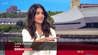 Leila Farzad (I Hate Suzie, Kaos, Bridget Jones Actress) On BBC Breakfast [27.08.2024]
