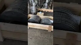 Half-turns of auger for road industry