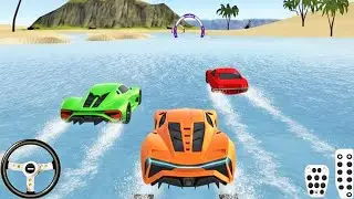 Car Vs Car Beach Racing Water Surfing Game - Car Race - Race Car - Gadi Wala