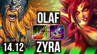 OLAF vs ZYRA (JGL) | Rank 6, 7/2/12 | EUW Challenger | 14.12