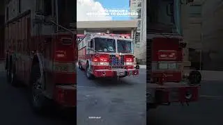 DCFD Rescue Squad 1 Returning to Quarters #dcfd #rescue #ferrara