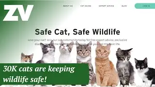 30,000 cats are keeping wildlife safe!