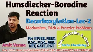 Hundsdiecker-Borodine Reaction|Decarboxylation-Halogenation Reaction|Synthesis of Alkyl Halides|JEE|