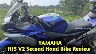 🏍️YAMAHA R15 V2 Second Hand Bike💜 Review ⁉️#NJF #yamahar15