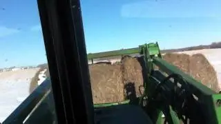 Hauling bales and good jake breakin