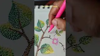 shorts/ youtube shorts/pointillism/dot Art/easy pointillism Art