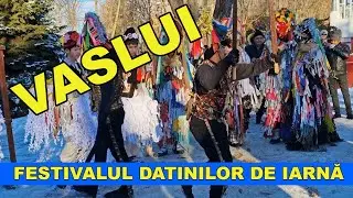 Orasul VASLUI Festivalul de datini și obiceiuri de iarna Parcul Copou 24 decembrie 2023 video 4K