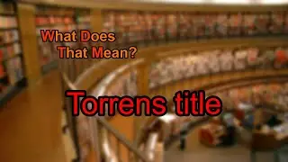What does Torrens title mean?