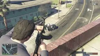 GTA V - Michael's Palomino Avenue Accident + Five Stars Breakout ( cheats used)