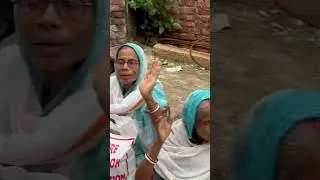 Distribution of grocery kits at Radha kund