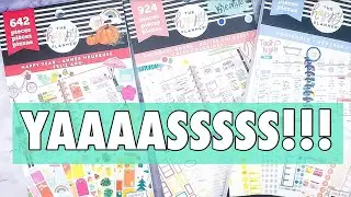 NEW RELEASE HAPPY PLANNER STICKERS | HAPPY SEASONS + COLORFUL BOXES + HOUSEHOLD