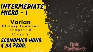 Ch 8  - Varian - Class 2 - Slutsky Equation