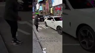 TRAVIS SCOTT down TIME SQUARE yesterday #travisscott #celebrity #famous #rapper #artist