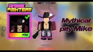 Mythical pity Mike 🌈 unlocking. Very rare legend in anime fighters | Roblox.