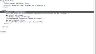 JavaScript: The date() object