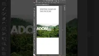 Writing name on the picture (Adobe Illustrator)