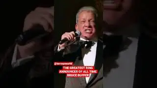 BRUCE BUFFER - THE GREATEST RING ANNOUNCER OF ALL TIME? #shorts