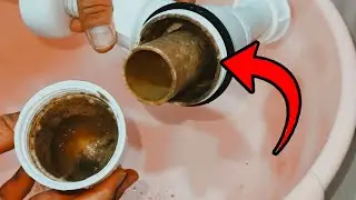 Bathroom Sink Siphon Deep Clean | Satisfying Before & After ASMR 