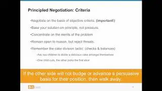 Getting to Yes  Principled Negotiation