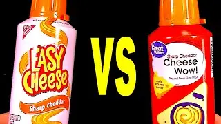 Сыр Easy Cheese Sharp Cheddar Spray против сыра Great Value Cheese Wow Spread от Walmart: обзор F...