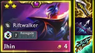 How strong is Jhin with 7 renegades ? | TFT Set 8.5