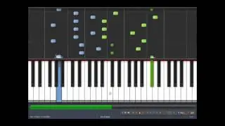 Piano Tutorial 100% Song MIDI synthesia Self-composed song with free sheetmusic WIN $5