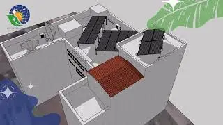 Fobros solar Photovoltaic system design using Sketchup for standard but a bit elevated step01epi03