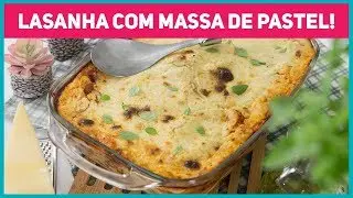 LASANHA FÁCIL com MASSA DE PASTEL com Molho de Linguiça - Receitas de Minuto 432