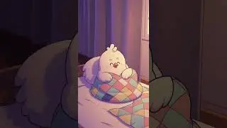 Sweet Little Chicken Sleeping in a Cozy Bed 🐔💤 | 2D AI Animation