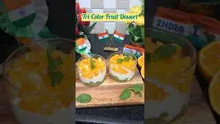 Tri-Color Fruits Dessert | Republic Day Special Dessert Recipe #republicdayspecial  #republicday