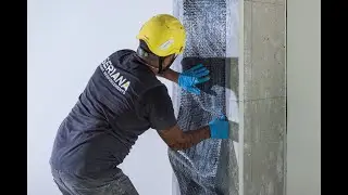 Time-lapse Seriana | Rinforzo di un pilastro con fibre di carbonio (FRP-Fiber Reinforced Polymers)