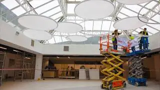 Barrisol&reg; Acoustic Light Raft Installation