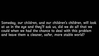 Someday, our children, and our children&rsquo;s