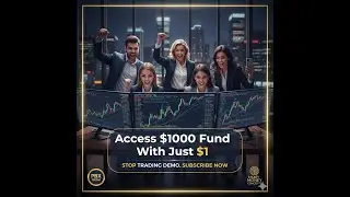 You can access $1000 trading funds with just $1
