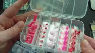 Scrap Room Organization Tip - Enamel Dots