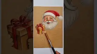 realistic 3d santa claus drawing #shorts #sketch #art