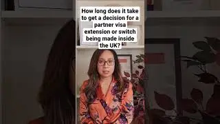 How long does it take to  process a partner visa extension or switch being made inside the UK?