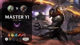 Master Yi Mid vs Zed - KR Master Patch 13.8