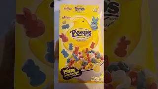 Limited Edition Peeps Cereal 🥣 #shorts #easter #cereal #snacks