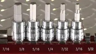 Klutch Hex Bit Socket Set | 13-Pc SAE | 41519 | Features