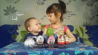 Kinder SURPRISE:динозавры,холодное сердце,три богатыря и принцессы. Open Kinder SURPRISE:,Frozen.